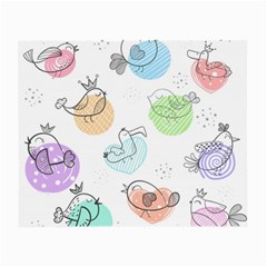 Cartoon-bird-cute-doodle-bird Small Glasses Cloth