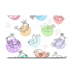 Cartoon-bird-cute-doodle-bird Plate Mats