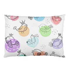 Cartoon-bird-cute-doodle-bird Pillow Case