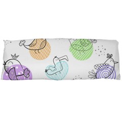 Cartoon-bird-cute-doodle-bird Body Pillow Case (Dakimakura)