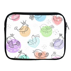 Cartoon-bird-cute-doodle-bird Apple iPad 2/3/4 Zipper Cases