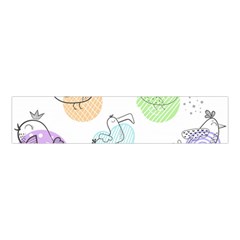 Cartoon-bird-cute-doodle-bird Velvet Scrunchie