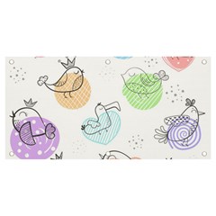 Cartoon-bird-cute-doodle-bird Banner and Sign 4  x 2 