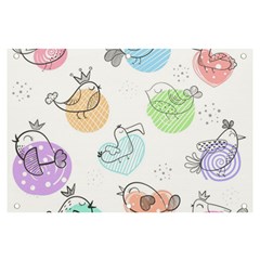 Cartoon-bird-cute-doodle-bird Banner and Sign 6  x 4 