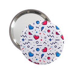 Hearts-seamless-pattern-memphis-style 2 25  Handbag Mirrors by Jancukart