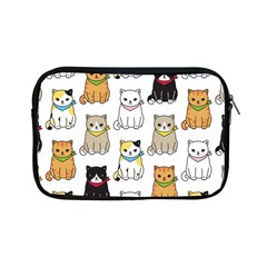 Cat-kitten-seamless-pattern Apple Ipad Mini Zipper Cases