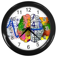 Brain Cerebrum Biology Abstract Wall Clock (black) by Wegoenart