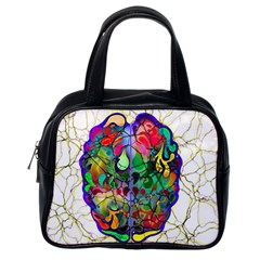 Brain Head Mind Man Silhouette Classic Handbag (one Side) by Wegoenart