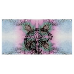 Tourette Syndrome Epilepsy Brain Banner And Sign 8  X 4  by Wegoenart