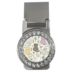 Funny Cartoon Cats Seamless Pattern Money Clips (cz) 