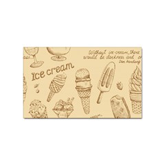 Ice-cream-vintage-pattern Sticker Rectangular (10 Pack)