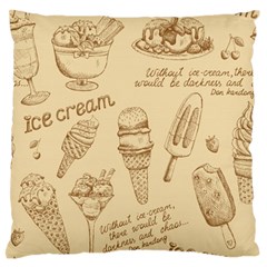 Ice-cream-vintage-pattern Standard Flano Cushion Case (two Sides)