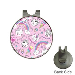 Beautiful Cute Animals Pattern Pink Beautiful Cute Animals Pattern Pink Rainbow Hat Clips With Golf Markers by Jancukart