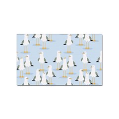 Cute-seagulls-seamless-pattern-light-blue-background Sticker (rectangular)