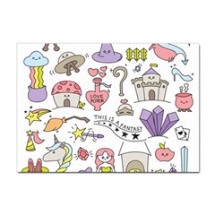 Fantasy-things-doodle-style-vector-illustration Sticker A4 (100 pack)