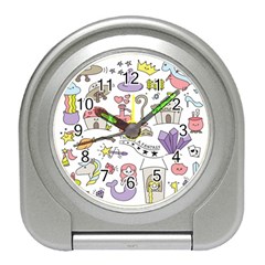 Fantasy-things-doodle-style-vector-illustration Travel Alarm Clock