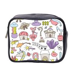 Fantasy-things-doodle-style-vector-illustration Mini Toiletries Bag (Two Sides)