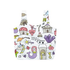 Fantasy-things-doodle-style-vector-illustration Full Print Recycle Bag (S)