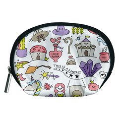 Fantasy-things-doodle-style-vector-illustration Accessory Pouch (Medium)