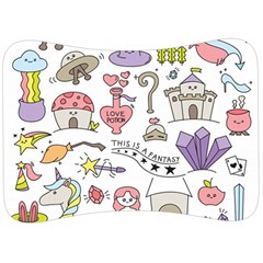 Fantasy-things-doodle-style-vector-illustration Velour Seat Head Rest Cushion