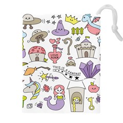 Fantasy-things-doodle-style-vector-illustration Drawstring Pouch (5XL)