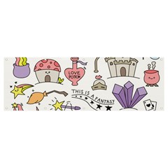 Fantasy-things-doodle-style-vector-illustration Banner and Sign 12  x 4 