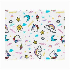Unicorns-rainbows-seamless-pattern Small Glasses Cloth