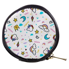 Unicorns-rainbows-seamless-pattern Mini Makeup Bag