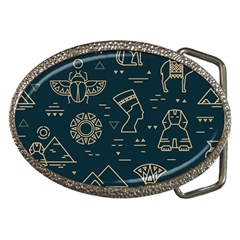 Dark-seamless-pattern-symbols-landmarks-signs-egypt -- Belt Buckles