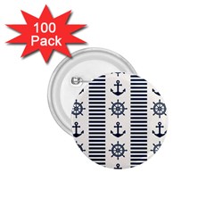 Nautical-seamless-pattern-vector-illustration 1 75  Buttons (100 Pack) 