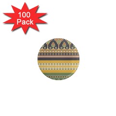 Seamless-pattern-egyptian-ornament-with-lotus-flower 1  Mini Magnets (100 Pack) 