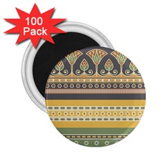 Seamless-pattern-egyptian-ornament-with-lotus-flower 2 25  Magnets (100 Pack) 