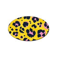 Leopard-print-seamless-pattern Sticker Oval (100 Pack)