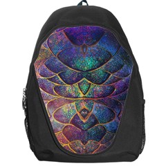 Dragon Fractal Pattern Texture Backpack Bag by Wegoenart
