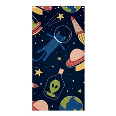 Seamless Pattern With Funny Alien Cat Galaxy Shower Curtain 36  X 72  (stall)  by Wegoenart