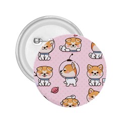 Set Kawaii Smile Japanese Dog Cartoon 2 25  Buttons by Wegoenart