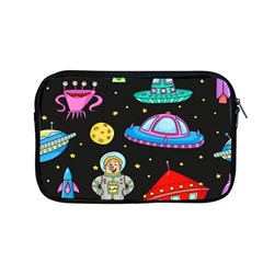 Seamless Pattern With Space Object Ufo Rocket Alien Hand Drawn Element Space Apple Macbook Pro 13  Zipper Case by Wegoenart