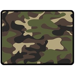Texture-military-camouflage-repeats-seamless-army-green-hunting Double Sided Fleece Blanket (large) 