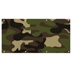 Texture-military-camouflage-repeats-seamless-army-green-hunting Banner And Sign 8  X 4  by Wegoenart