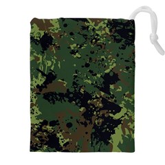 Military-background-grunge-style Drawstring Pouch (4xl) by Wegoenart