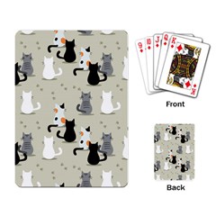 Cute-cat-seamless-pattern Playing Cards Single Design (rectangle) by Wegoenart