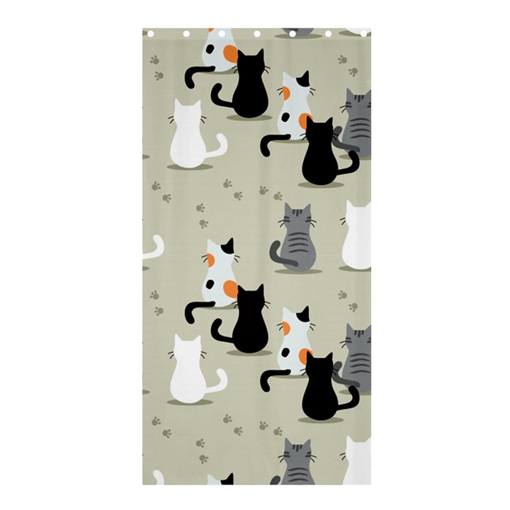 Cute-cat-seamless-pattern Shower Curtain 36  x 72  (Stall) 