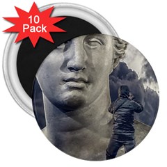 Men Taking Photos Of Greek Goddess 3  Magnets (10 Pack)  by dflcprintsclothing