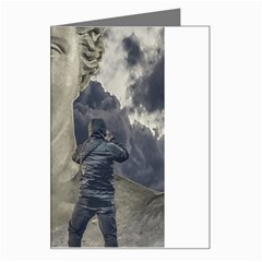 Men Taking Photos Of Greek Goddess Greeting Card by dflcprintsclothing