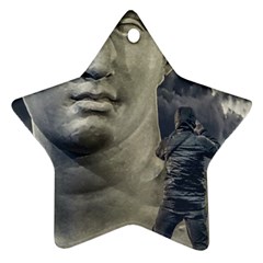 Men Taking Photos Of Greek Goddess Star Ornament (two Sides) by dflcprintsclothing