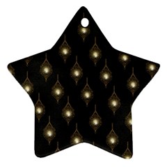 Light On Damask Ornament (star)