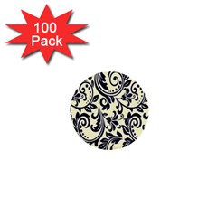 Tribal Flowers 1  Mini Buttons (100 Pack)  by ConteMonfrey