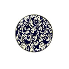 Blue Floral Tribal Hat Clip Ball Marker (4 Pack) by ConteMonfrey