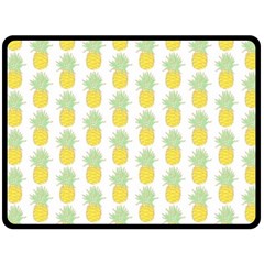 Pineapple Glitter Double Sided Fleece Blanket (large) 