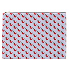 Small Mini Peppers White Cosmetic Bag (xxl) by ConteMonfrey